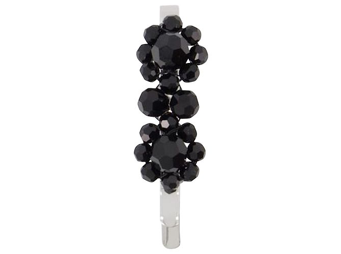 Mini Fermaglio Fiore - Simone Rocha - Cristallo - Nero