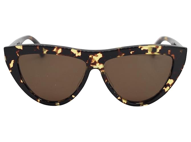Bottega Veneta B.V1018S Cat-Eye-Sonnenbrille in Schildpattoptik aus braunem Acetat Zellulosefaser  ref.953900
