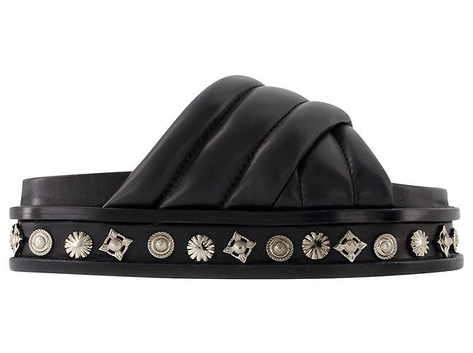 AJ1281 Sandals - Toga Pulla - Leather - Black