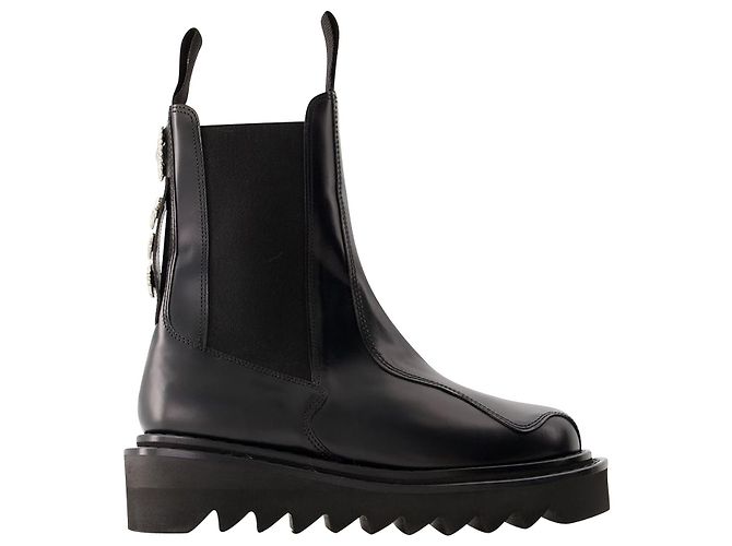 AJ1146 Botas - Toga Pulla - Couro - Preto