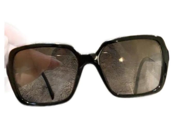 Occhiali da sole Chanel neri e oro Nero