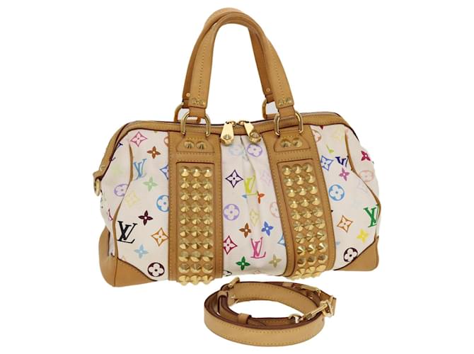 LOUIS VUITTON Monogram Multicolor Courtney MM Hand Bag White M45641 auth 44355  ref.954092