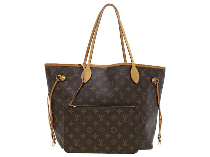 LOUIS VUITTON Monogramme Neverfull MM Tote Bag M40156 Auth LV 44361 Toile  ref.954118