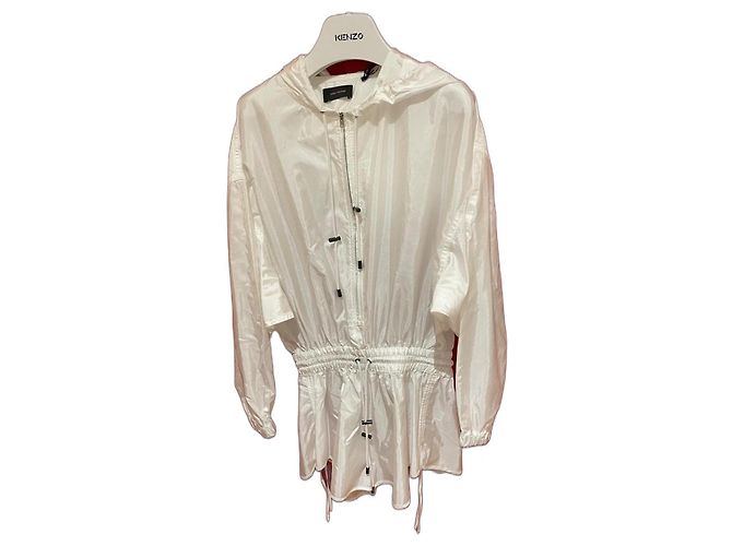 Isabel Marant Lucette mono corto blanco de seda