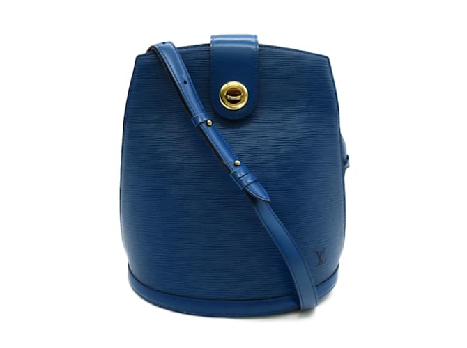 Louis Vuitton Epi Cluny M52255 Blue Leather Pony-style calfskin ref.918542  - Joli Closet