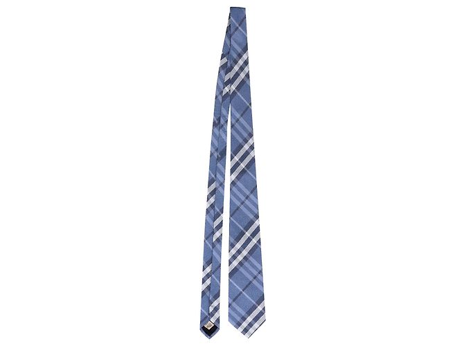 Cravatte BURBERRY Blu Seta