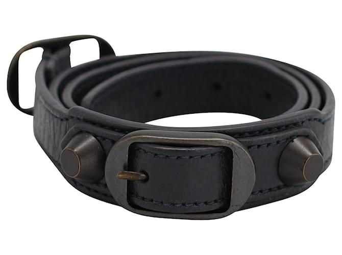 Balenciaga Ligne Classic Wrap Bracelet in Grey Leather  ref.954731