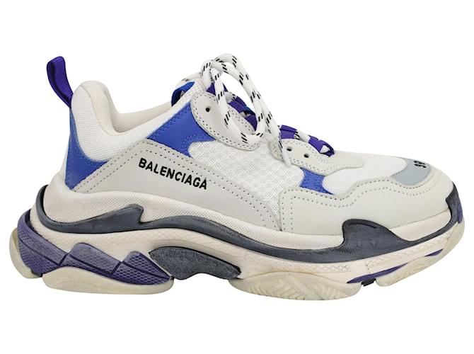 Balenciaga Triple S Chunky Sneakers in Multicolor Leather and Mesh Multiple colors  ref.954772