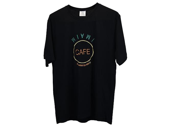 Vêtements Vetements Miami Save The Planet T-Shirt in Black Cotton  ref.954787