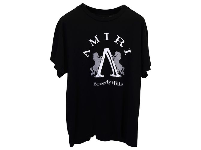 T-shirt Amiri Beverly Hills in cotone nero