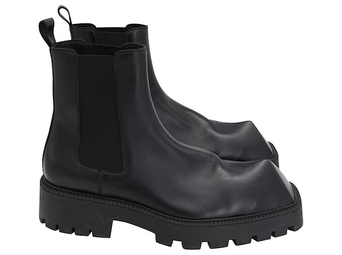 Balenciaga Rhino Ankle Boots in Black Leather  ref.954791