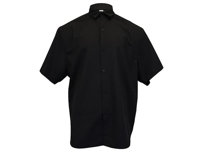 Fear of God Eternal Kurzarmhemd mit Knopfleiste aus schwarzer Baumwolle  ref.954872