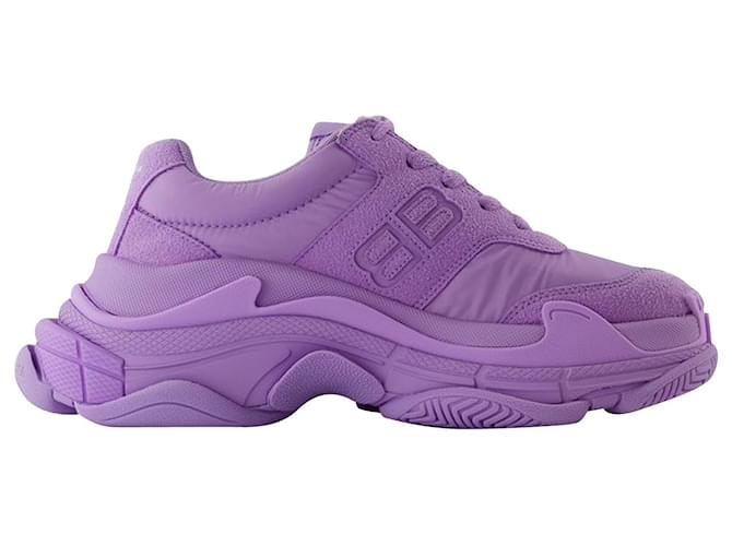 Triple S Sneakers - Balenciaga - Nylon - Lilac Purple  ref.954897