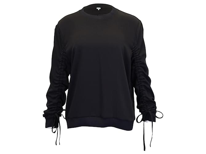 Kenzo Drawstring Sleeve Sweater in Black Polyester  ref.954944