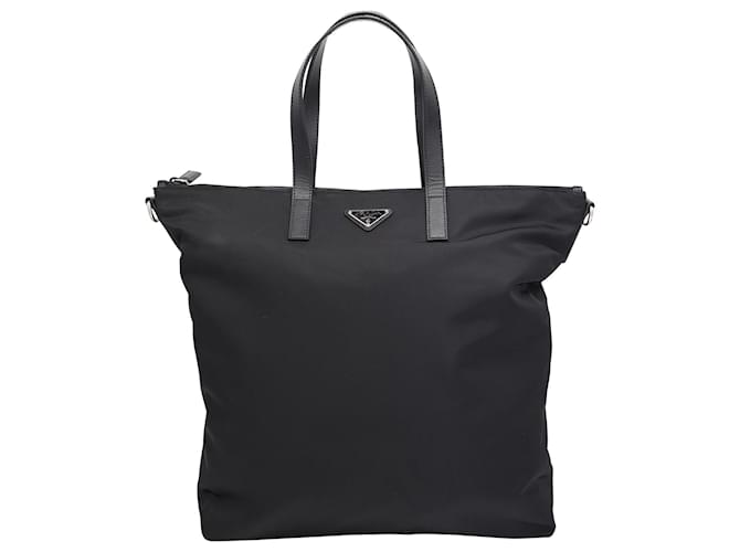 Prada Tessuto City Tote Bag in Black Nylon ref.954955 - Joli Closet