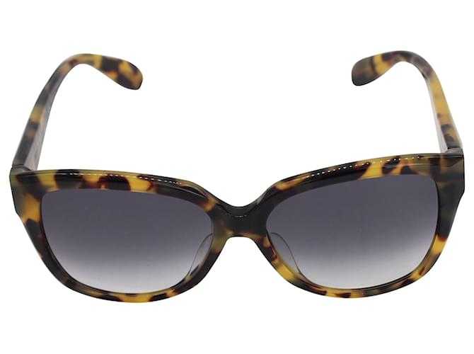 Alexander McQueen AM0041S Semi-Cat Eye Tortoiseshell Sunglasses in Brown Acetate Cellulose fibre  ref.954956