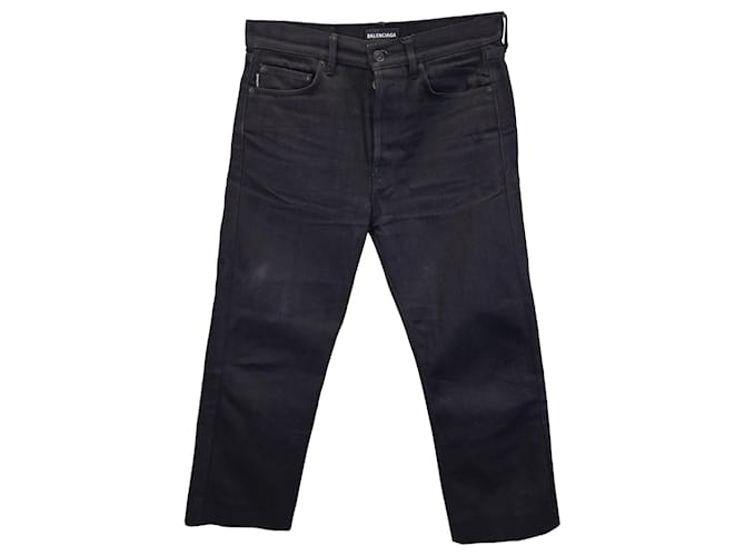 Balenciaga Skinny Jeans in Black Cotton  ref.954975