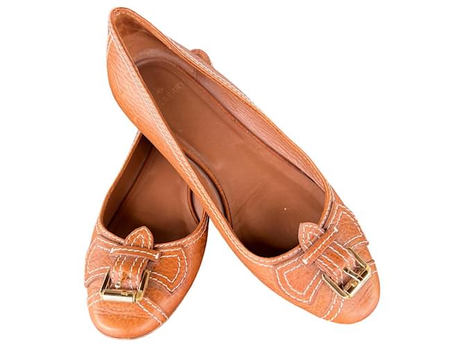 Mulberry Flats Brown Leather  ref.955077