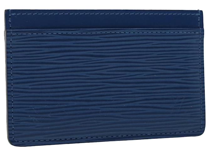 Louis Vuitton Coin Card Holder Navy autres Cuirs