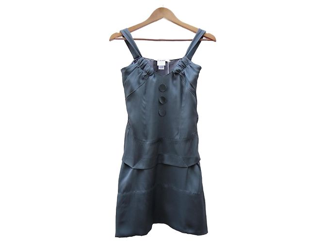 Vestido Chloé de seda verde