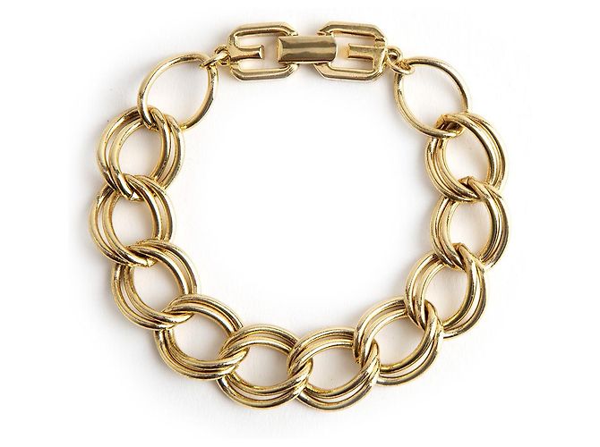 Pulsera de cadena de metal dorado Givenchy
