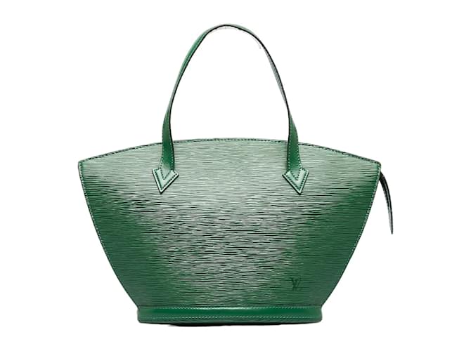 Louis Vuitton Bolsa de couro com alça curta Epi Saint Jacques M52274 em boa condição Verde  ref.955339