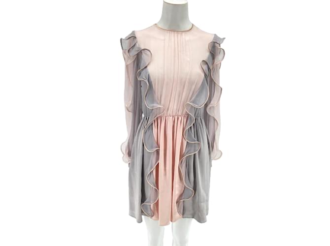 ALBERTA FERRETTI  Dresses T.fr 34 silk Pink  ref.955375