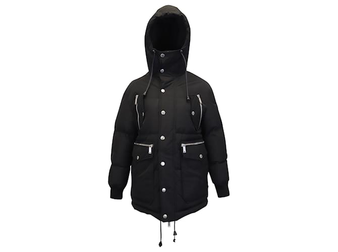 Dsquared2 Duffle-coat oversize en polyester noir  ref.955722