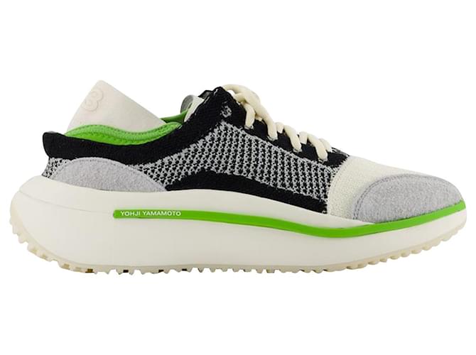 Y3 Qisan Strick-Sneaker – Y-3 - Leder - Mehrfarbig Mehrfarben  ref.955747