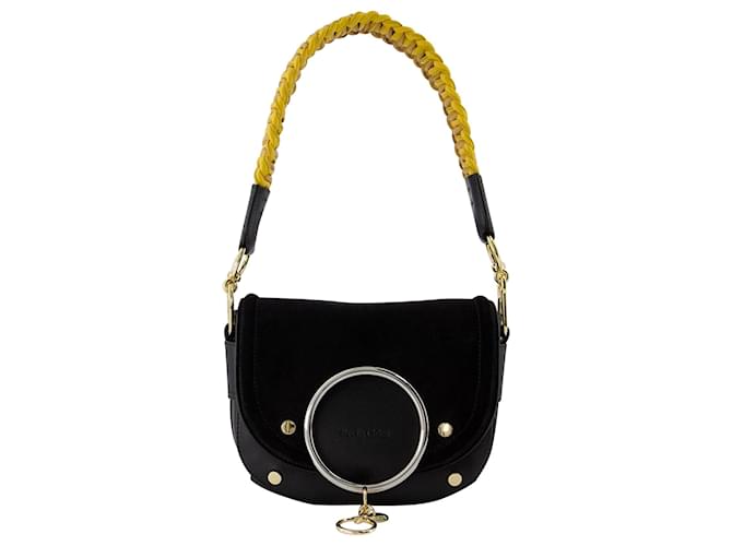Mara Shoulder Bag- See By Chloé - Leather - Black Pony-style calfskin  ref.955795