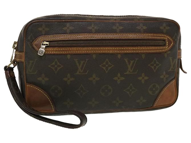 Vintage LOUIS VUITTON Monogram Canvas Marly Dragonne PM Clutch Bag