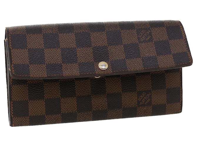 Louis Vuitton, Bags, Sarah Wallet Damier Ebene Louis Vuitton Auth