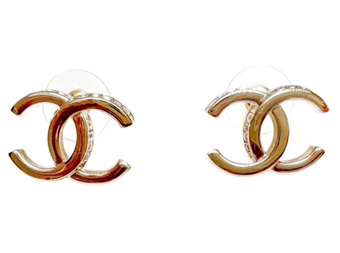 Chanel Large CC Earrings Gold hardware Metal  ref.956277