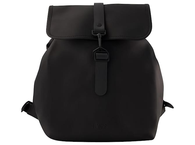 Bucket Backpack - Rains - Synthetic - Black  ref.956304