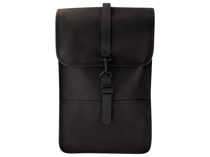 Mini-Rucksack – Rains – Synthetik – Schwarz