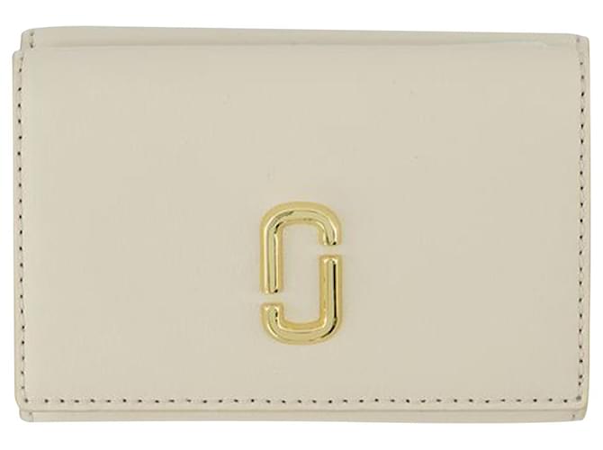 The Trifold wallet - Marc Jacobs - Leather - White Pony-style calfskin  ref.956348