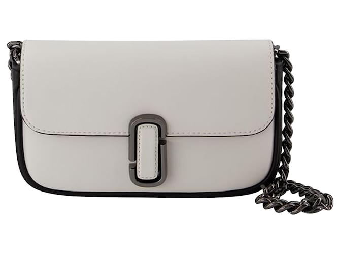 La Mini Hobo Bag - Marc Jacobs - Pelle - Nera Bianco Vitello simile a un vitello  ref.956359