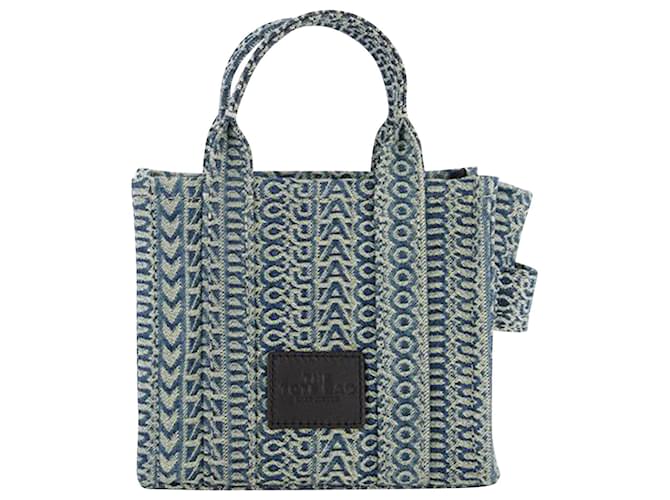 The Micro Tote Bag - Marc Jacobs - Cotton - Blue  ref.956364