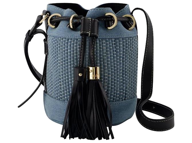 Vicki Crossbody Bag - See By Chloé - Cotton - Denim Blue  ref.956371