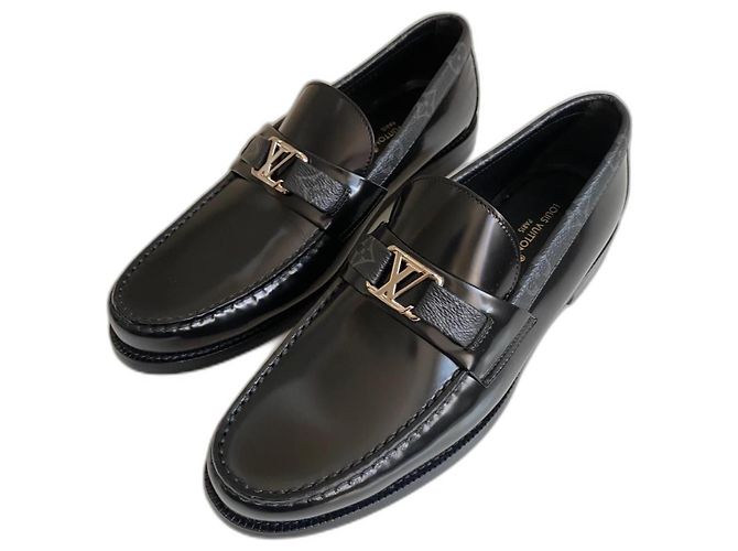 Louis Vuitton Major Loafer Leder Schwarz