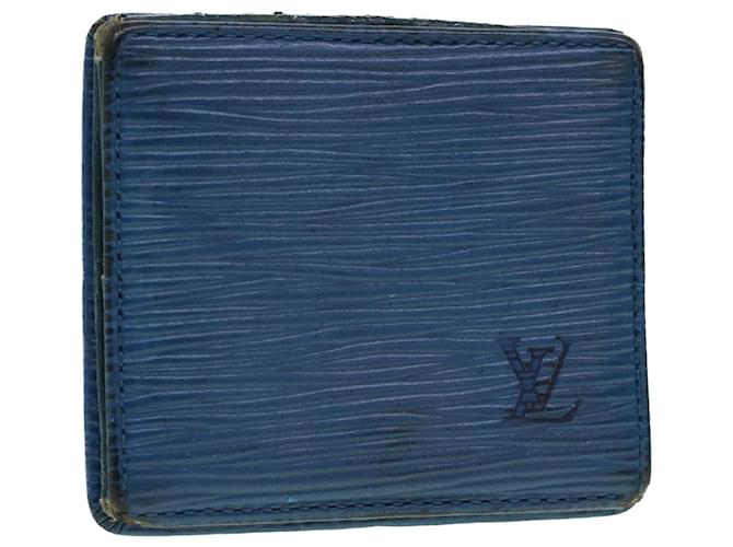LOUIS VUITTON Epi Porte Monnaie Boite Coin Purse Blue M63695 LV Auth 43541  Leather ref.956475 - Joli Closet