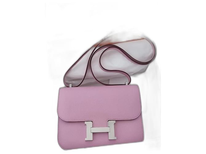 Hermès Hermes Constance 18 Epsom Pink Leather  ref.956491