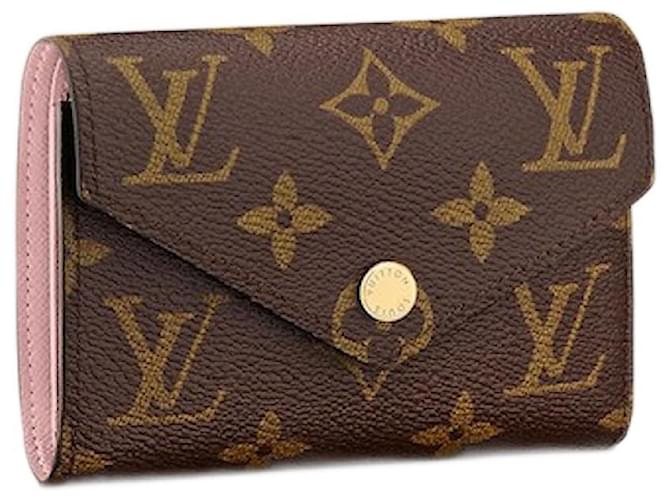 Louis Vuitton LV Victorine Geldbörse neu Pink Leinwand  ref.956501