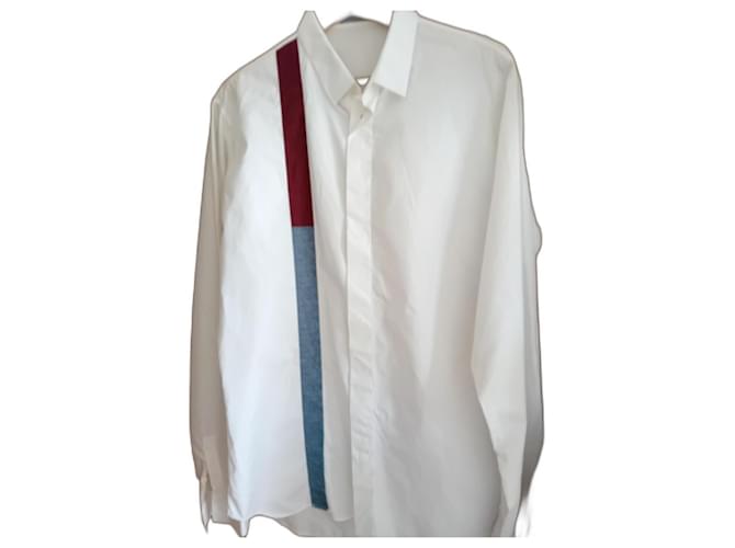 Christian Dior chemises Coton Blanc  ref.956544