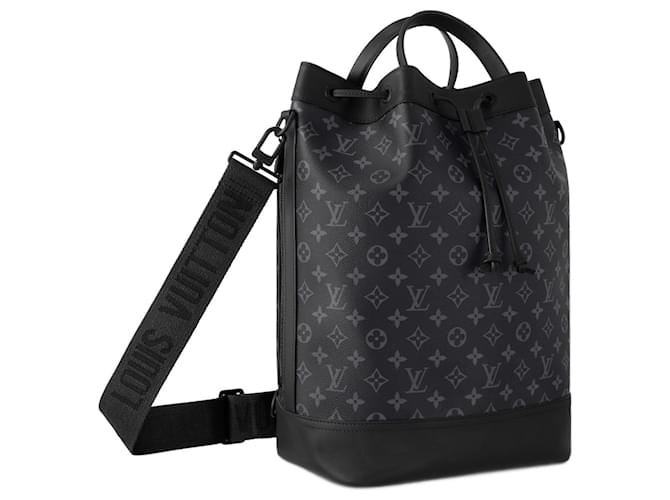 Louis Vuitton LV Maxi Noe Sling eclipse Grey Cloth  ref.956553