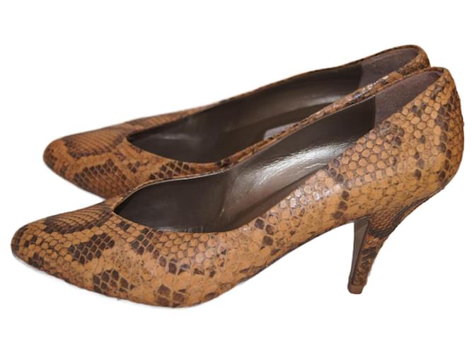 Autre Marque Pumps aus Python Leder Größe 40.5 