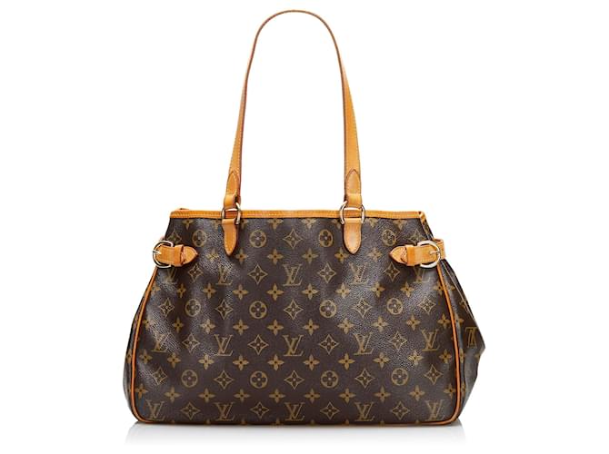Louis Vuitton Brown Monogram Batignolles Horizontal Bag Shoulder