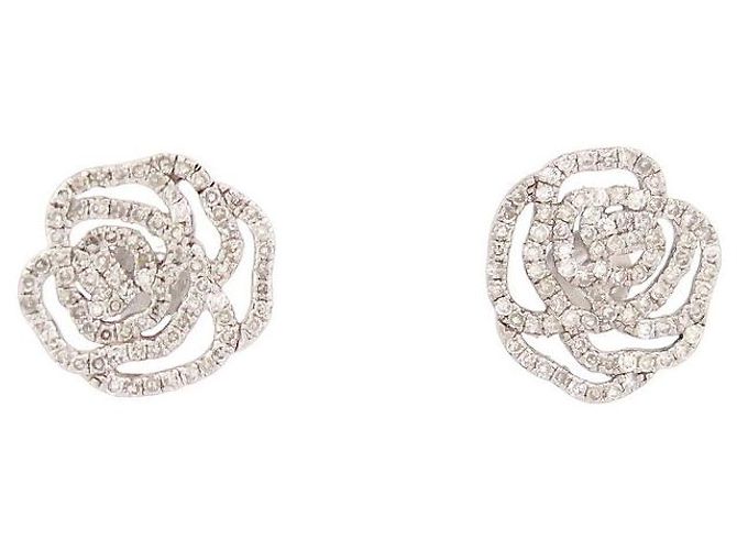 NEUN OHRRINGE VANESSA TUGENDHAFT LA ROSE DIAMANT ODER GOLD OHRRING Silber