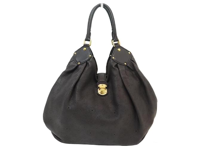 LOUIS VUITTON SOLAR PM CUIR MAHINA MARRON BORSA A MANO IN PELLE MARRONE BORSA A MANO  ref.956775