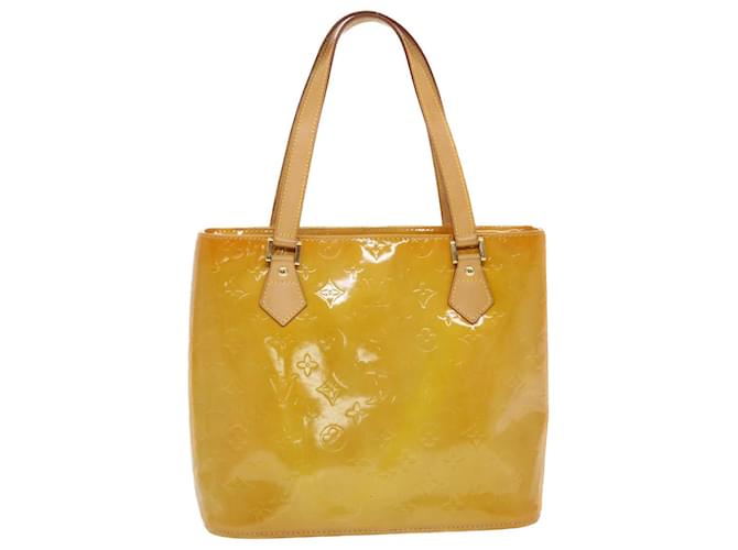 LOUIS VUITTON Monogram Vernis Houston Hand Bag Yellow M91055 LV Auth 44953  Patent leather ref.960924 - Joli Closet